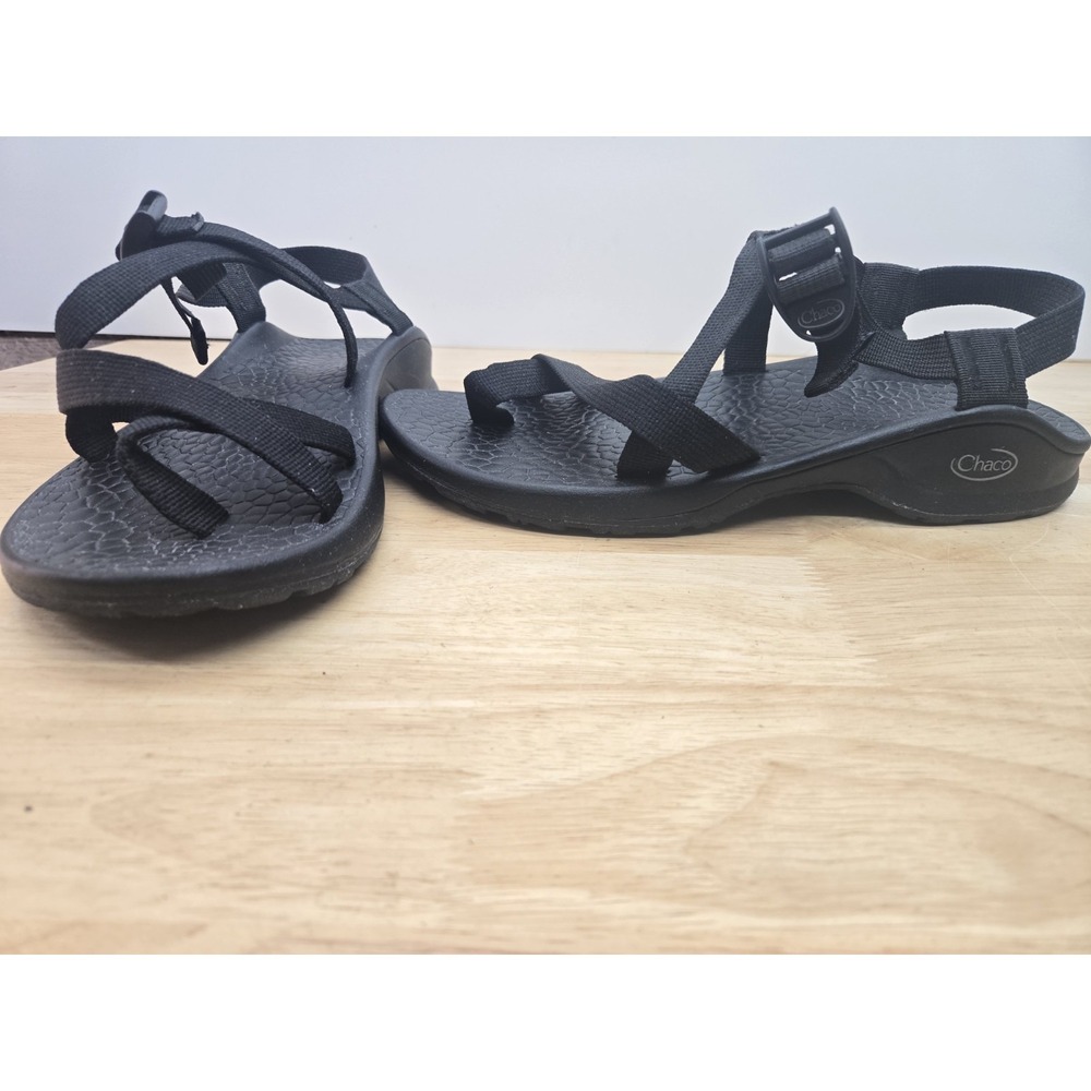 Chaco Mens Black Z Cloud 2 Sport Sandals with Adjustable Straps Size 10